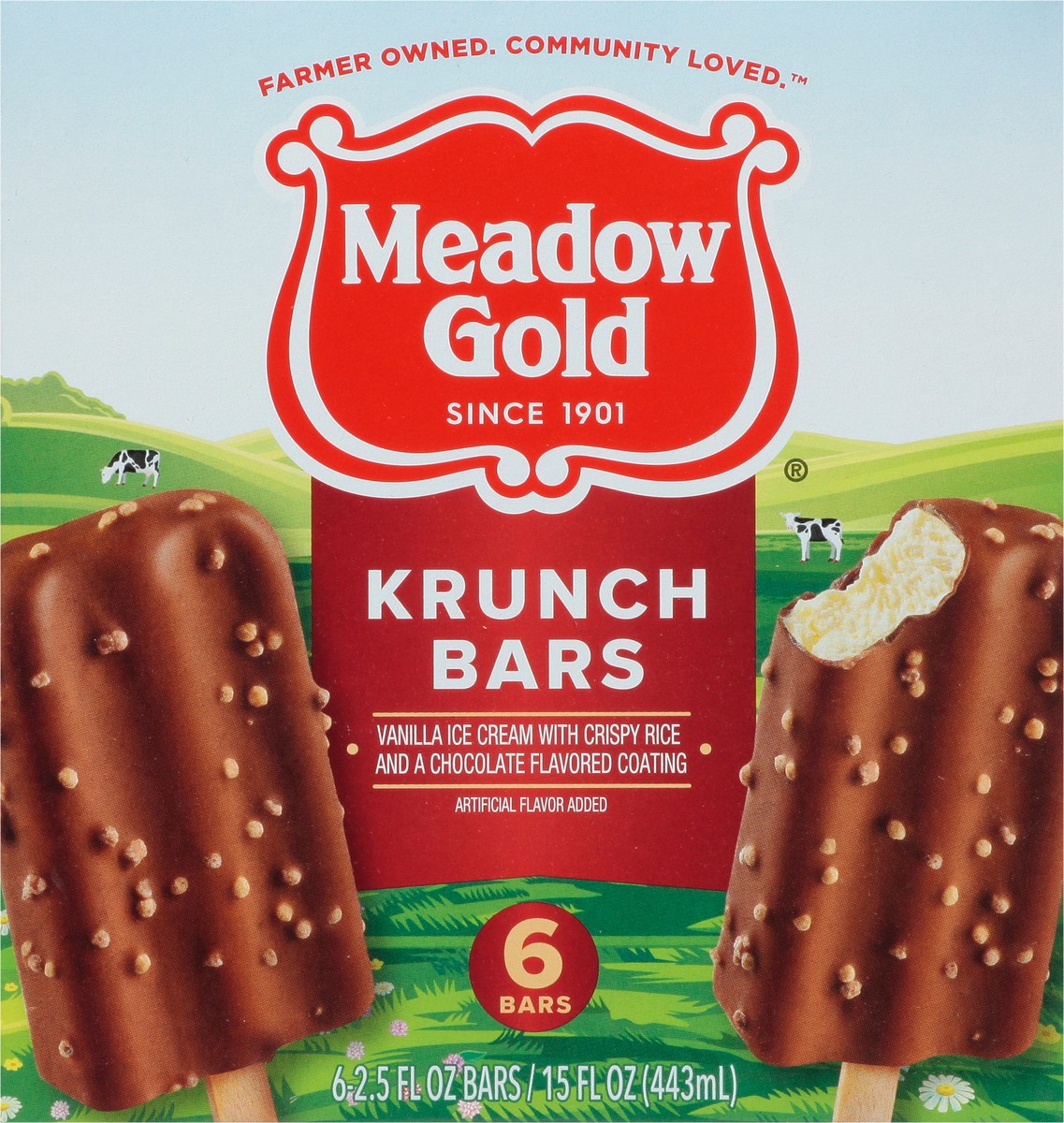 slide 6 of 13, Meadow Gold Krunch Bars 6 - 2.5 fl oz Bars, 6 ct