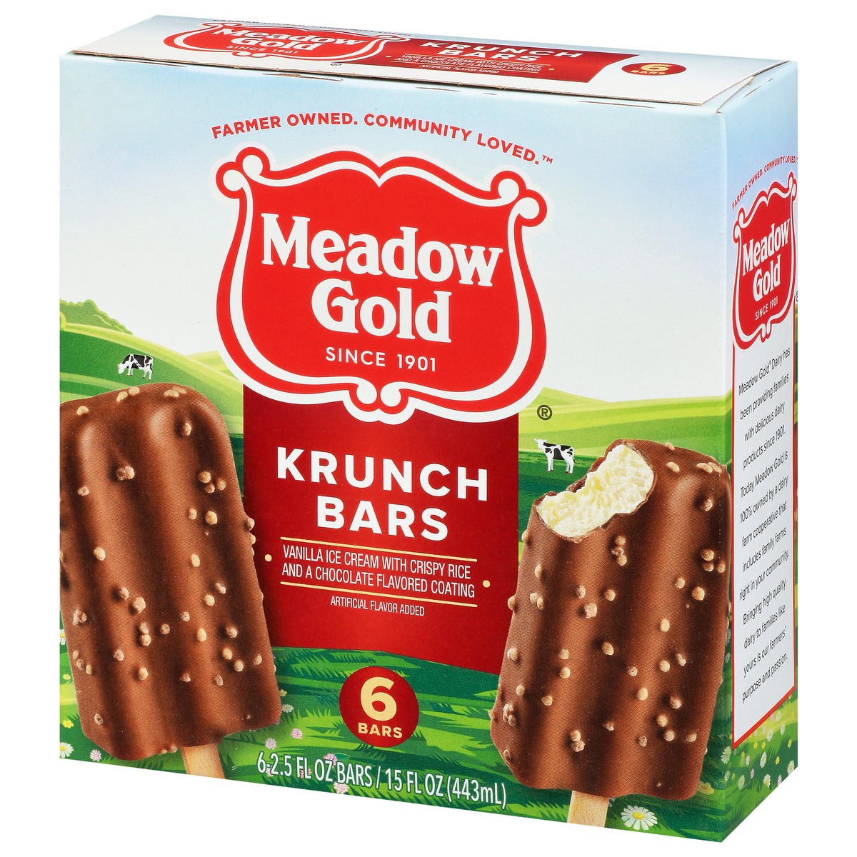 slide 3 of 13, Meadow Gold Krunch Bars 6 - 2.5 fl oz Bars, 6 ct