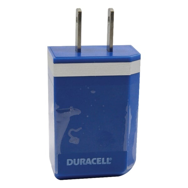 slide 1 of 1, Duracell Usb 100-240 Volt Ac Wall Charger, Blue, 1 ct