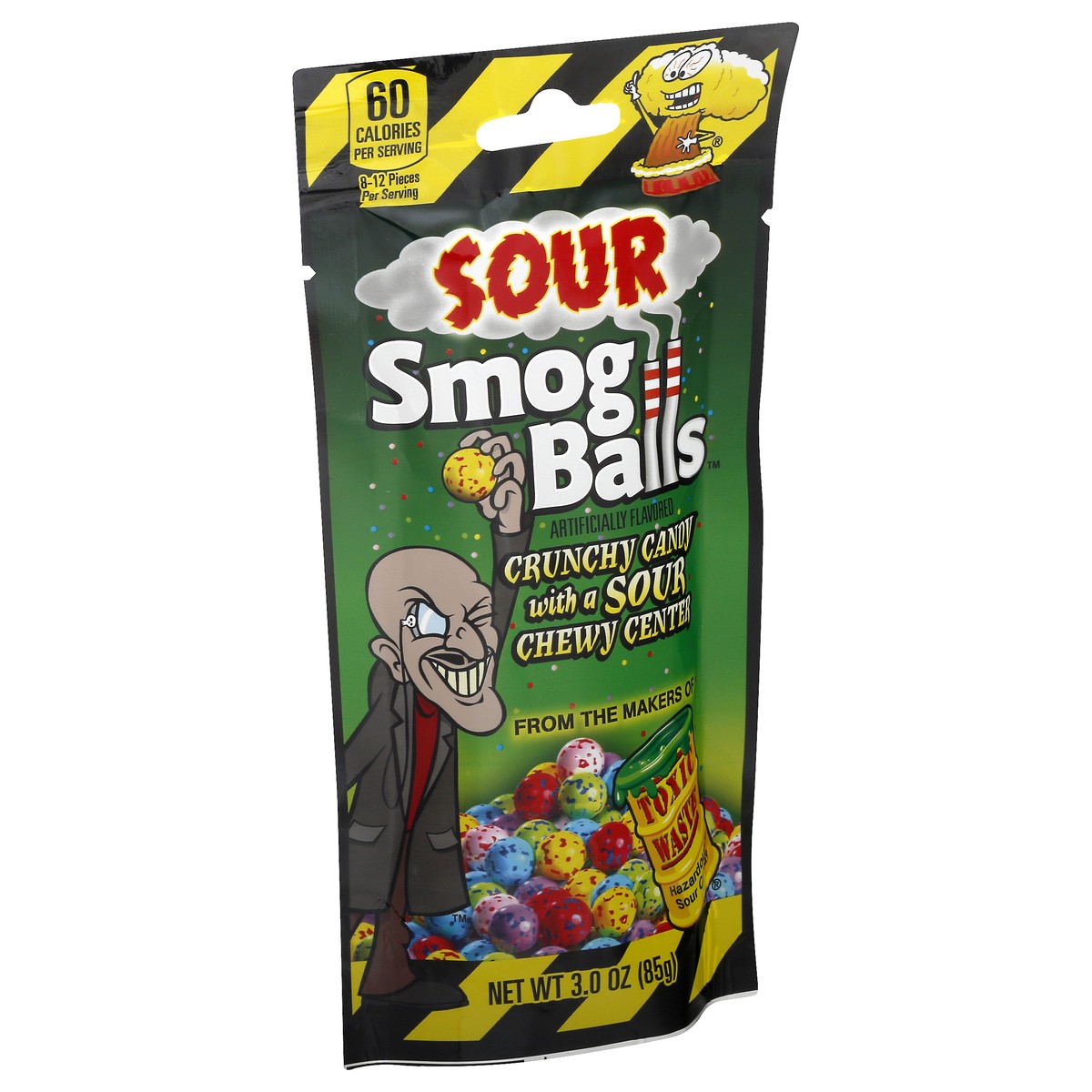 slide 3 of 9, Toxic Waste Smog Balls, Sour, 3 oz