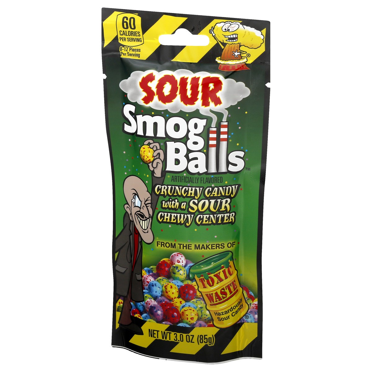 slide 4 of 9, Toxic Waste Smog Balls, Sour, 3 oz