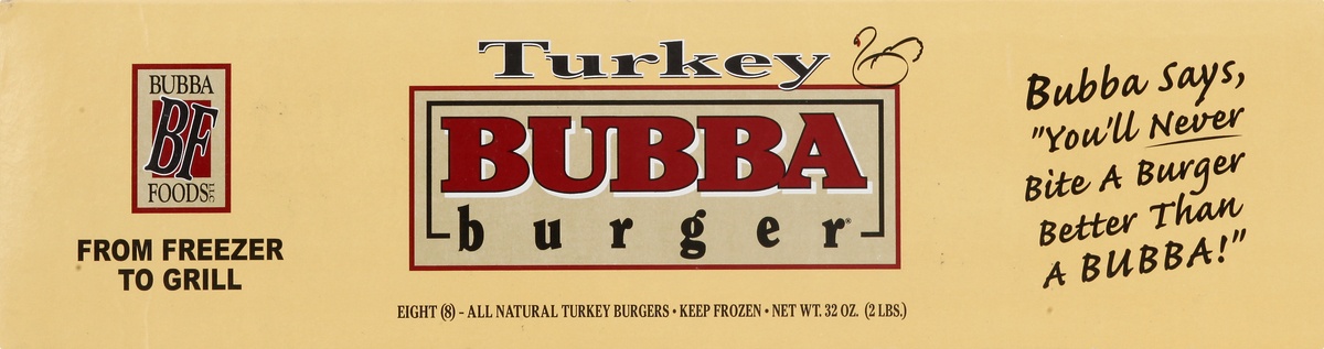 slide 8 of 10, BUBBA Burger Turkey Burger, 32 oz