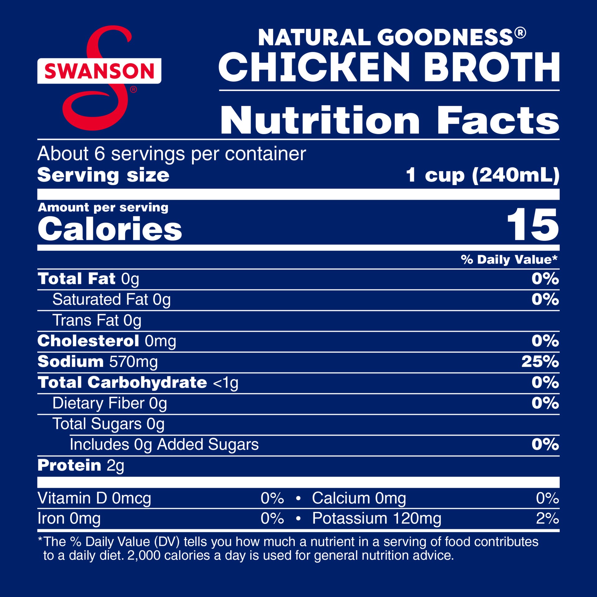 slide 8 of 10, Swanson Natural Goodness 33% Less Sodium Chicken Broth, 48 oz Carton, 48 oz