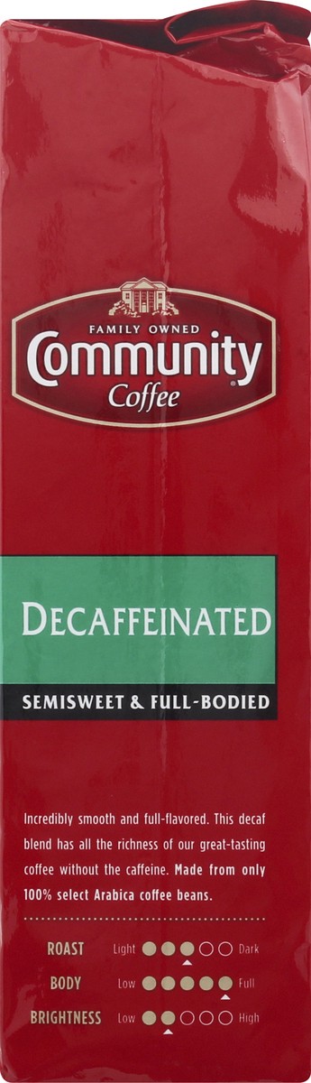 slide 5 of 12, Community Coffee Decaffeinated Ground Dark Roast Coffee - 23oz, 23 oz