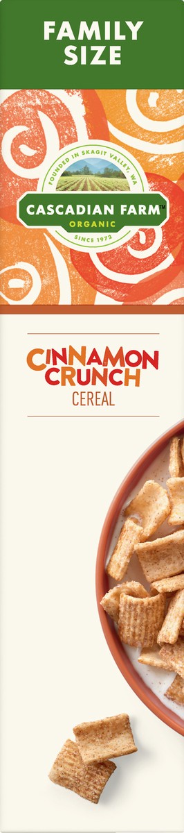 slide 2 of 12, Cascadian Farm Family Size Organic Cinnamon Crunch Cereal 1 lb, 1 lb