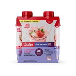 SlimFast SlimFast High Protein Ready To Drink Strawberries and Cream 11OZ 4CT