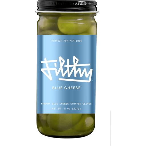 slide 1 of 1, Filthy Blue Cheese Stuffed Olives, 8 oz