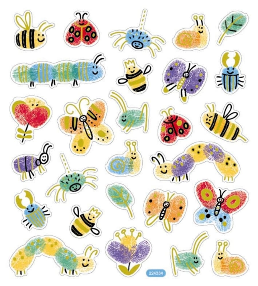 slide 1 of 1, Stickerking Butterfly & Bug Stickers, 1 ct