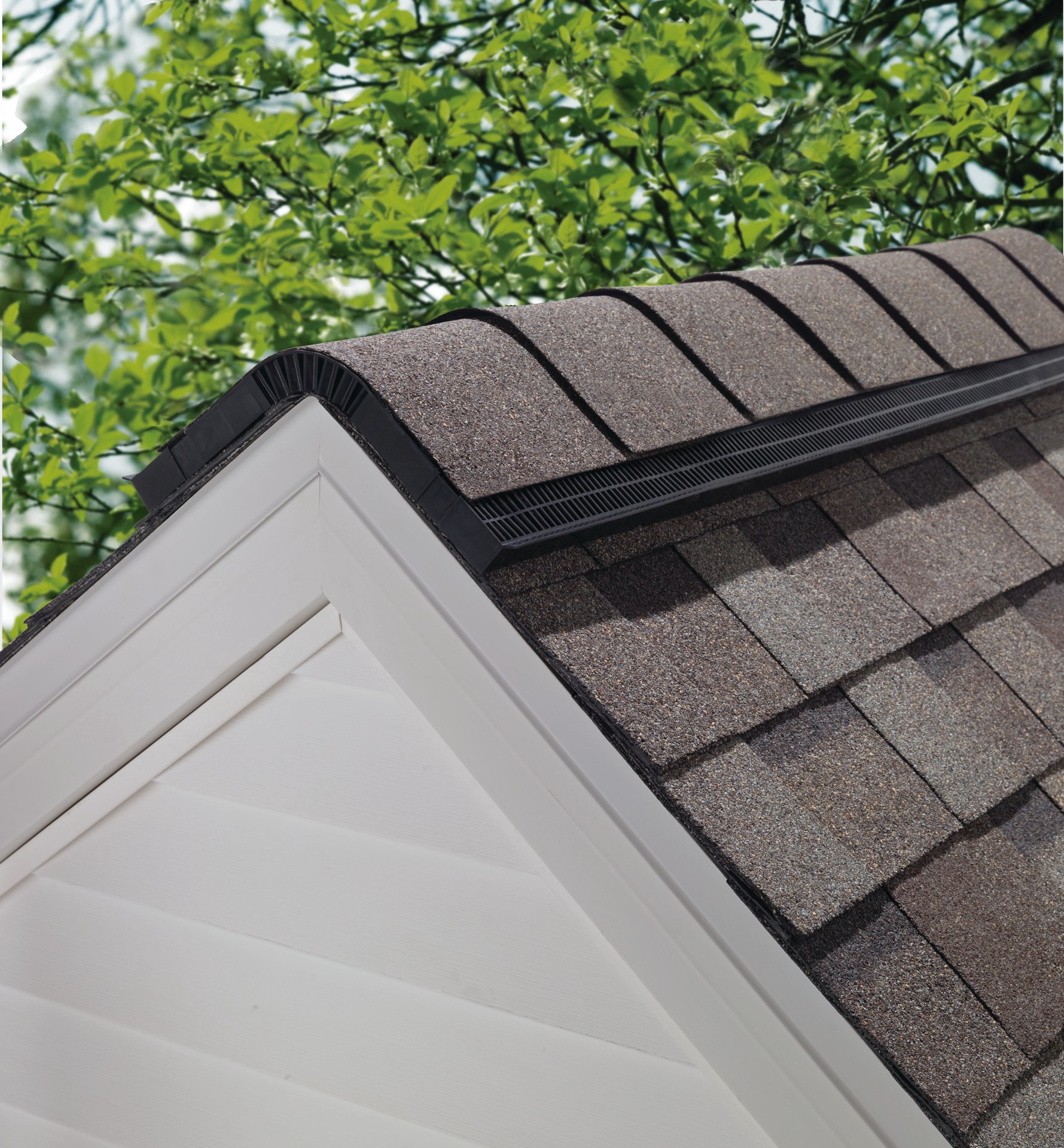 slide 3 of 6, Owens Corning VentSure (1 Vent) 15-in x 48-in Black Plastic Stick Roof Ridge Vent, 1 ct