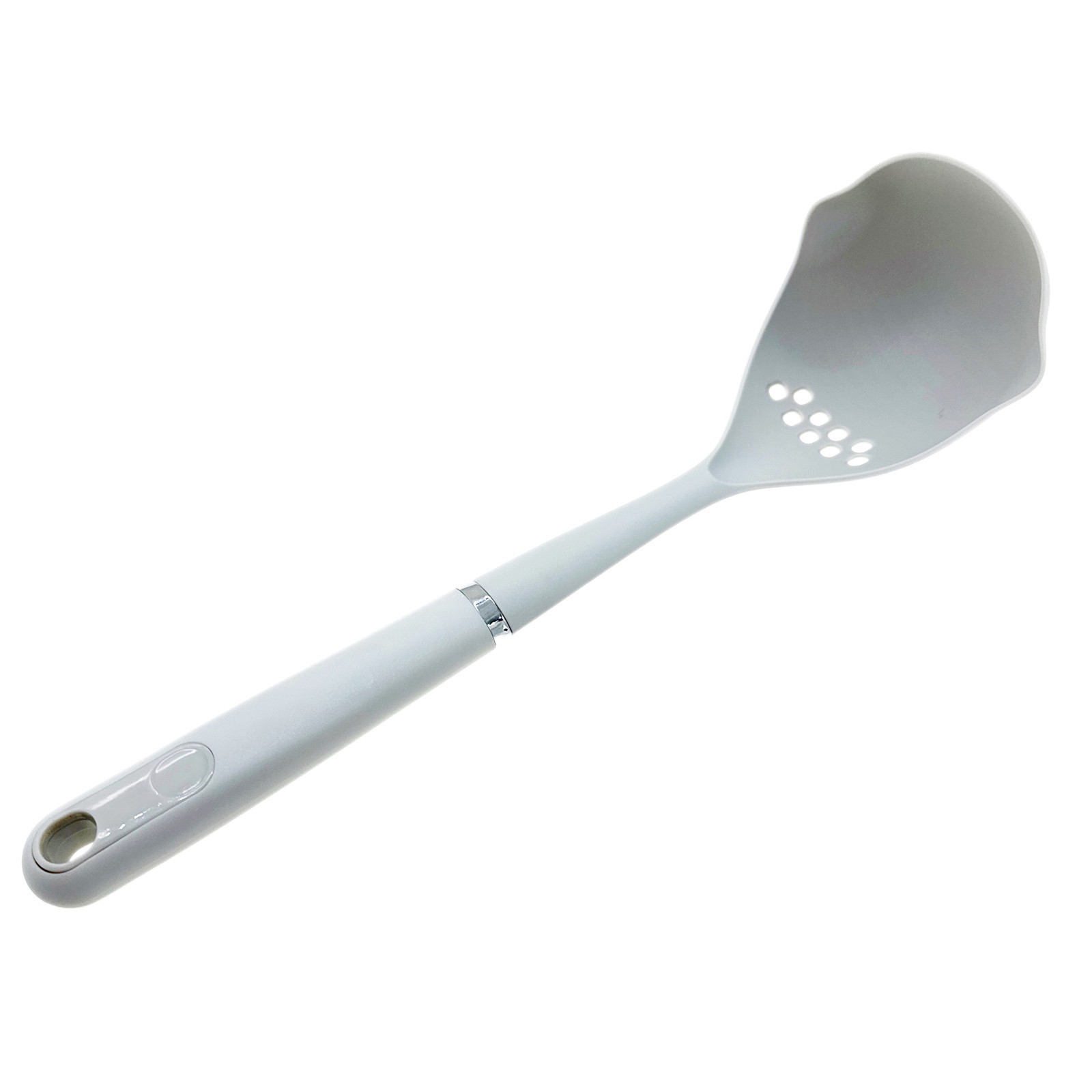 slide 2 of 2, 13.75" White Ladle Spoon By Makery, 13.78 in x 4 in x 3.7 in