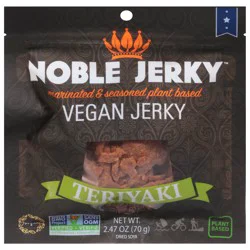 Noble Jerky Vegan Teriyaki Jerky 2.47 oz
