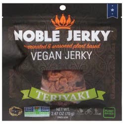 Noble Jerky Vegan Teriyaki Jerky 2.47 oz