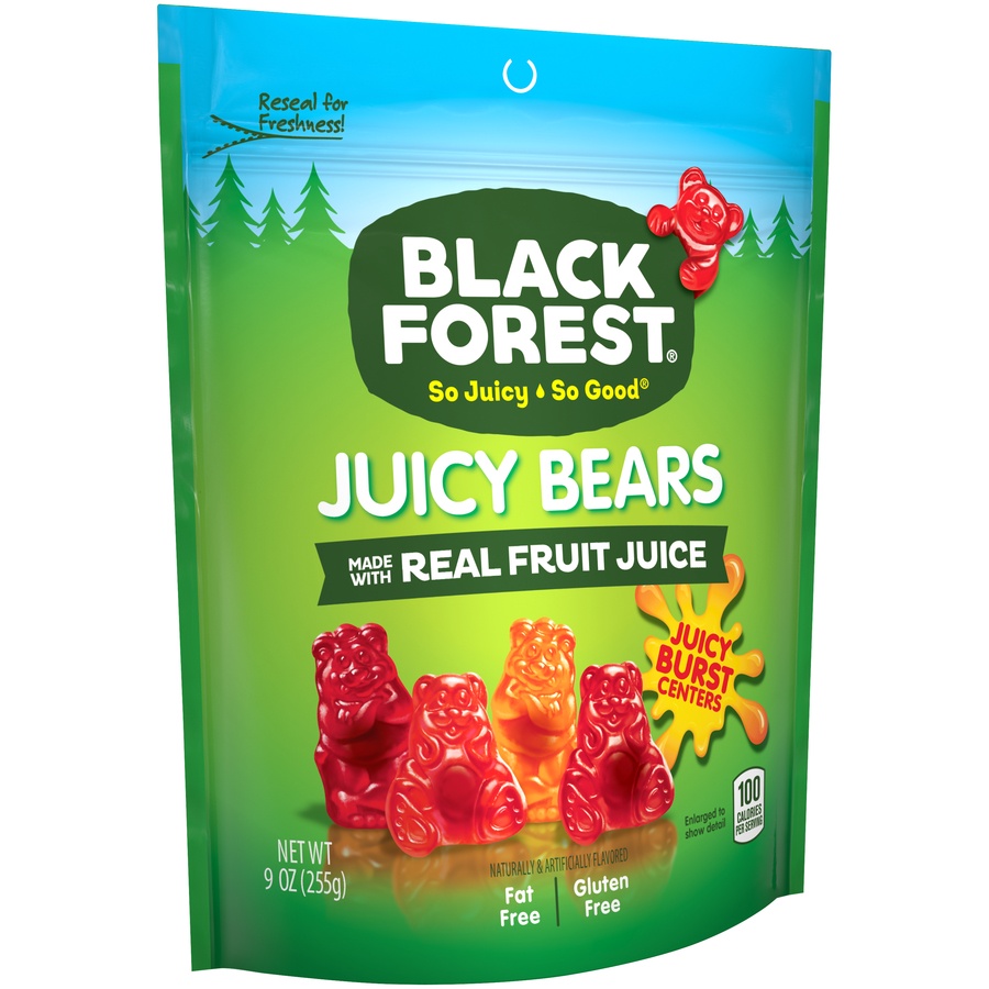 slide 2 of 6, Black Forest Juicy Bears Made With Real Fruit Juice, 9 oz