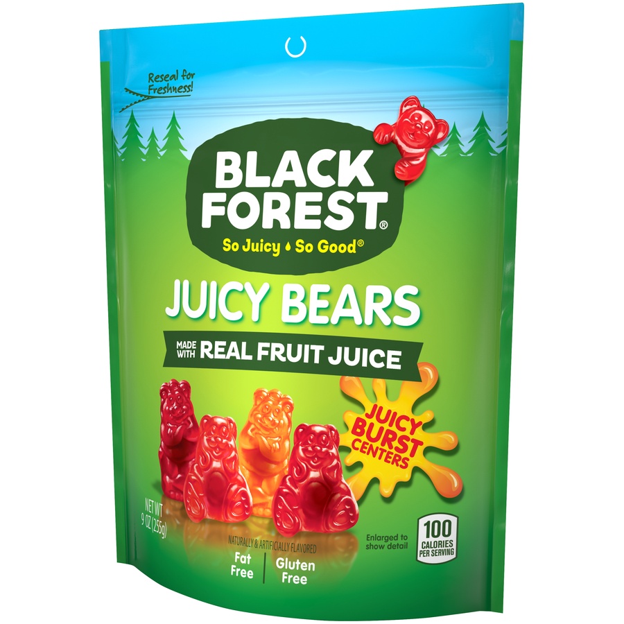 slide 3 of 6, Black Forest Juicy Bears Made With Real Fruit Juice, 9 oz