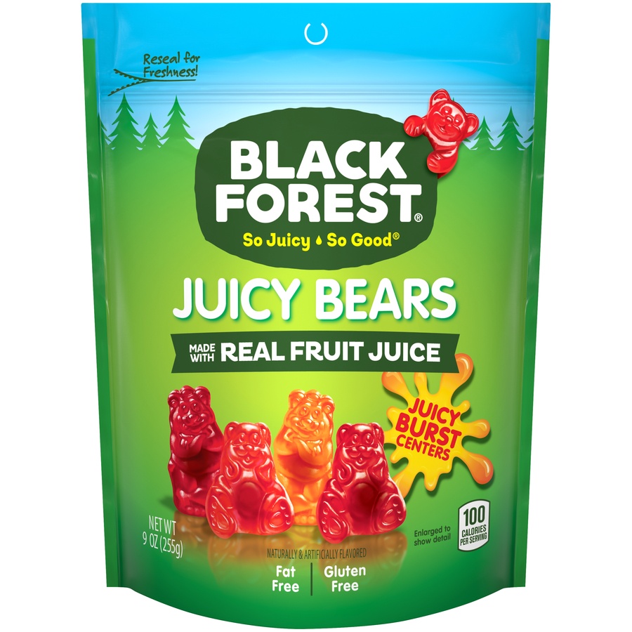 slide 1 of 6, Black Forest Juicy Bears Made With Real Fruit Juice, 9 oz