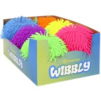 slide 4 of 5, Hedstrom Wibbly 8" Solid Neon Ball, 8 in