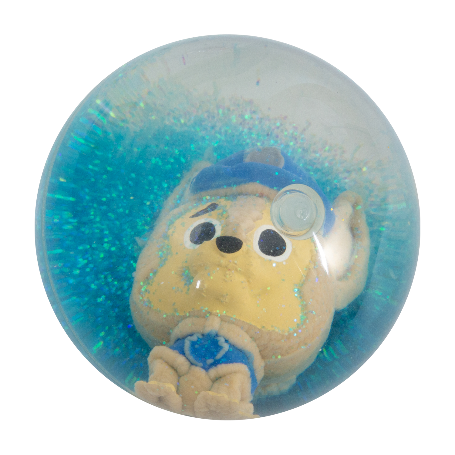 slide 2 of 2, Licensed 4" Bouncing Glitter Water LED Ball PDQ, 4 in