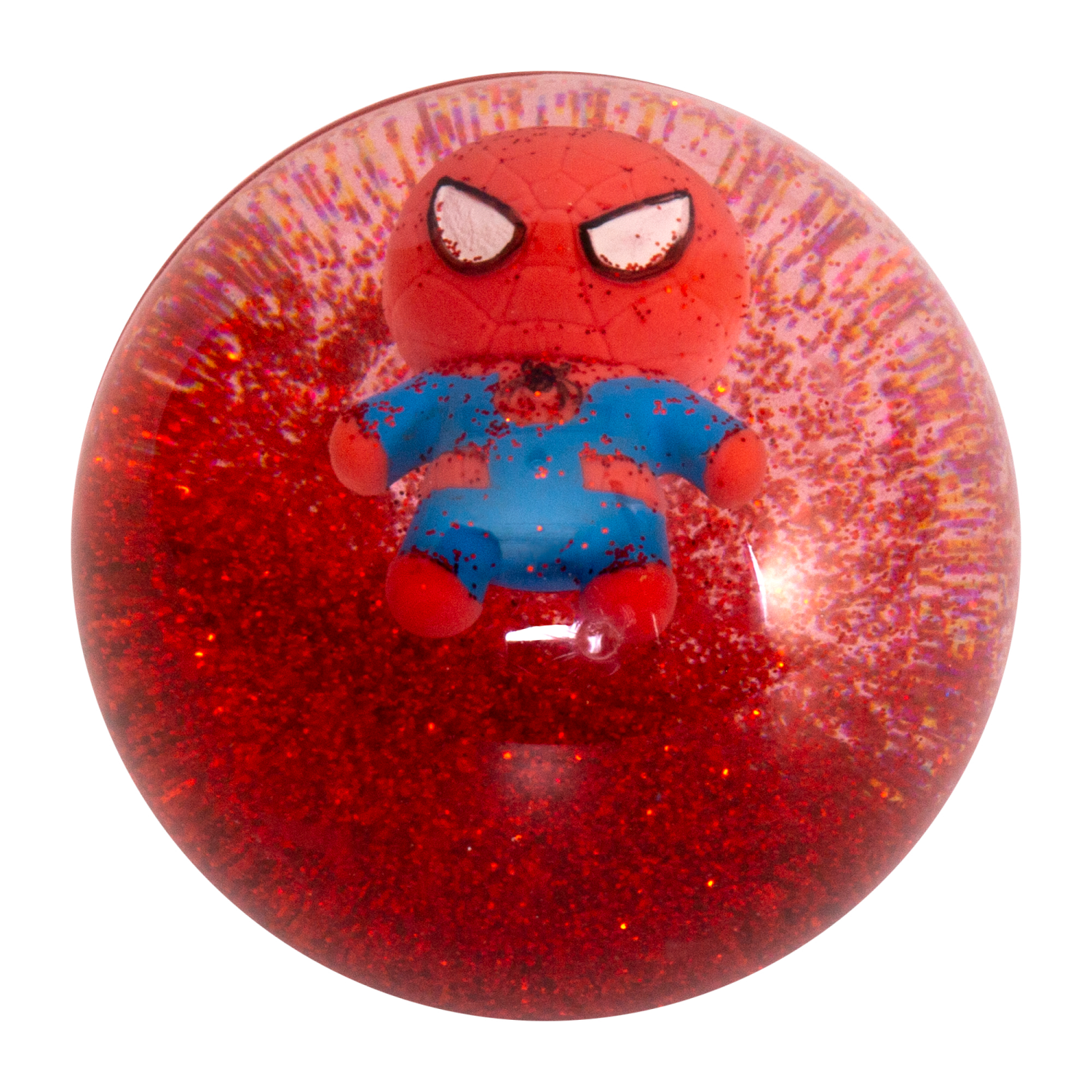 slide 1 of 2, Licensed 4" Bouncing Glitter Water LED Ball PDQ, 4 in