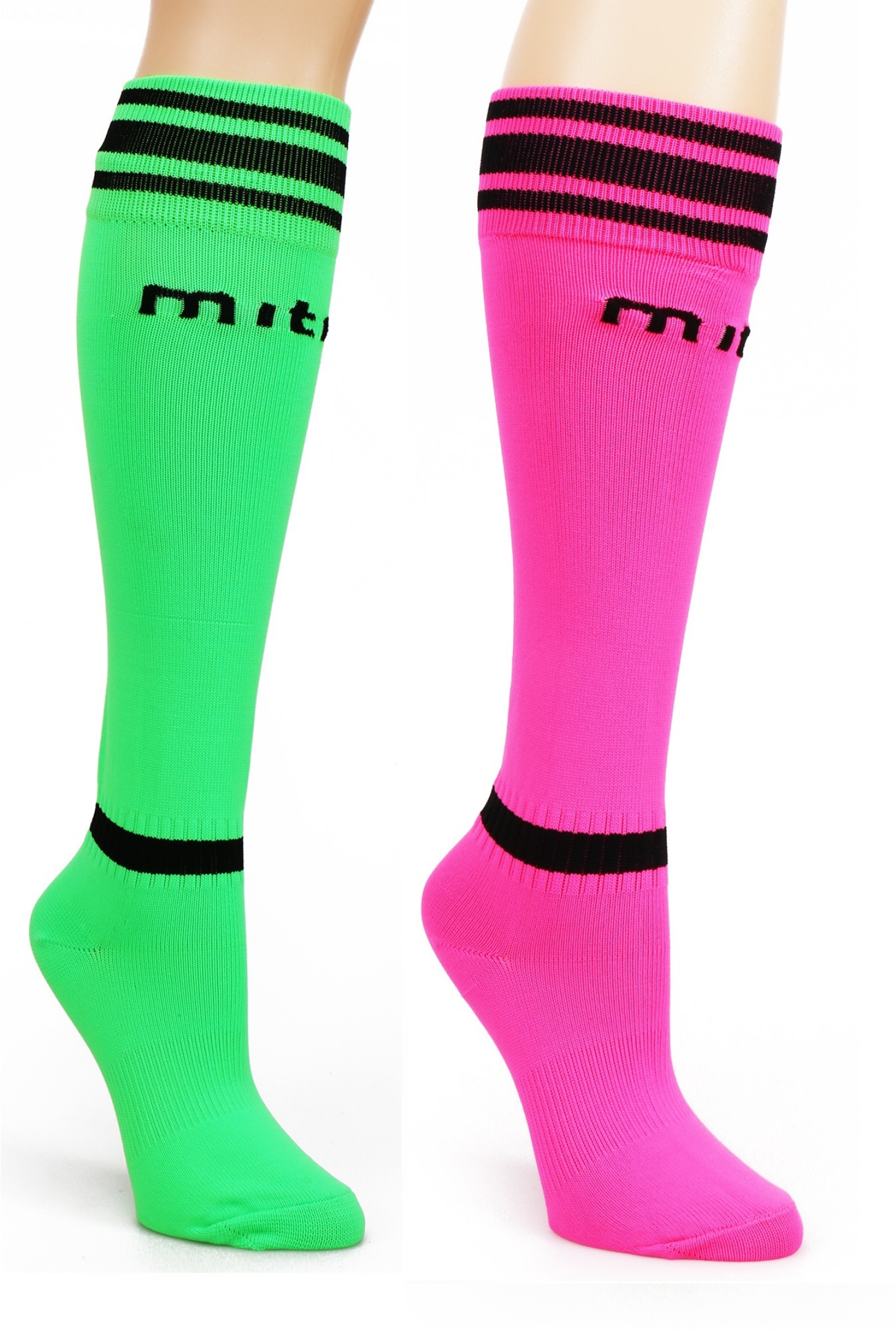 slide 1 of 3, Mitre Neon Junior and Youth Soccer Socks, 1 ct