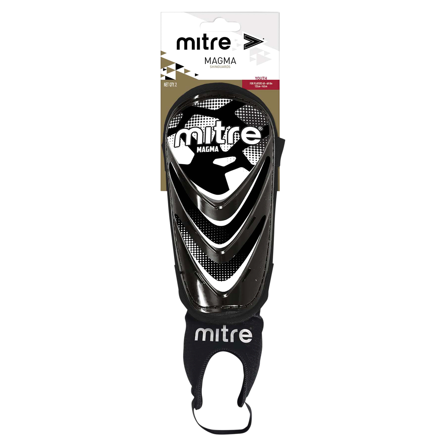 slide 1 of 2, Mitre Magma Shin Guard Youth, youth
