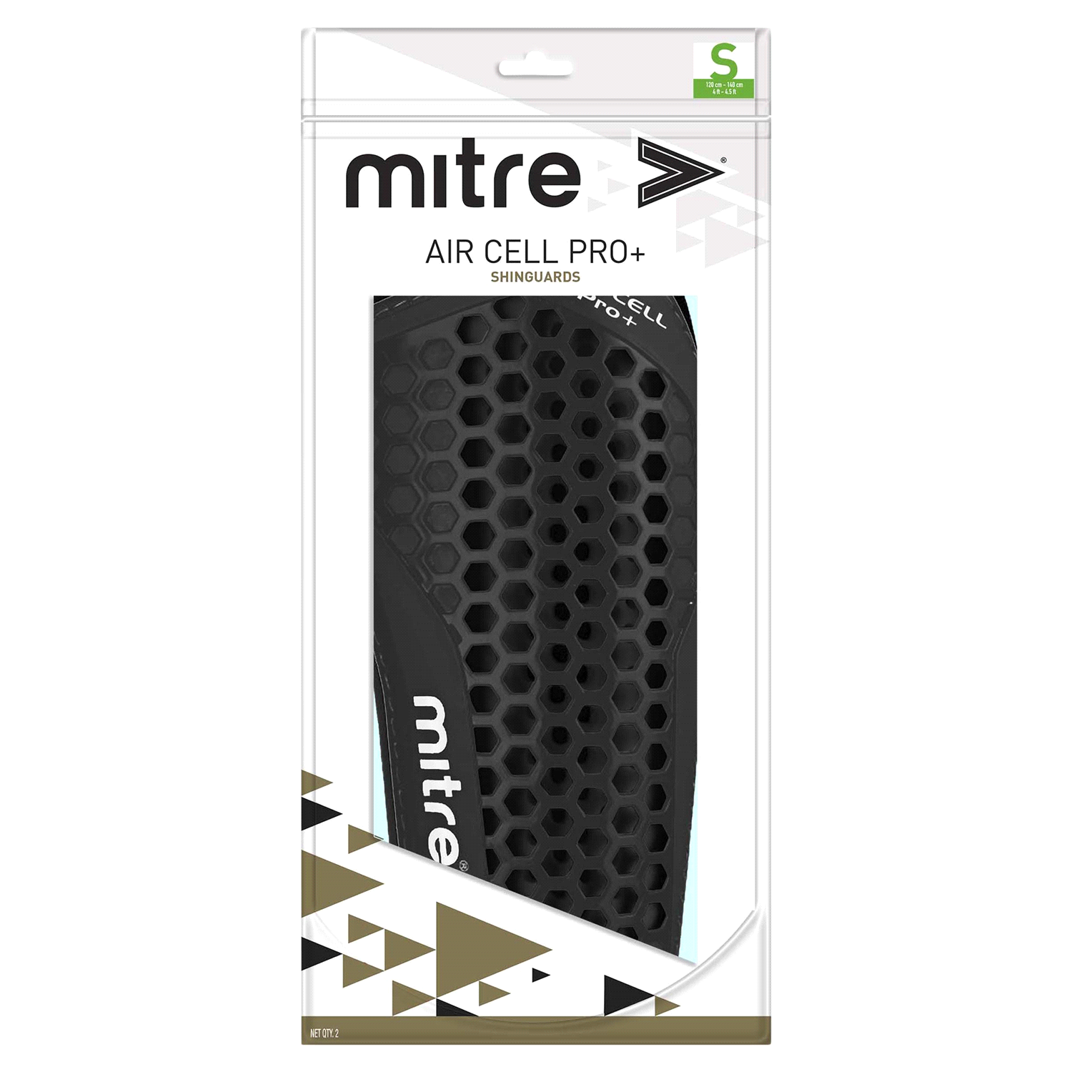 slide 1 of 2, Mitre Air Cell Pro +Shin Guard SIZE SMALL, 1 ct