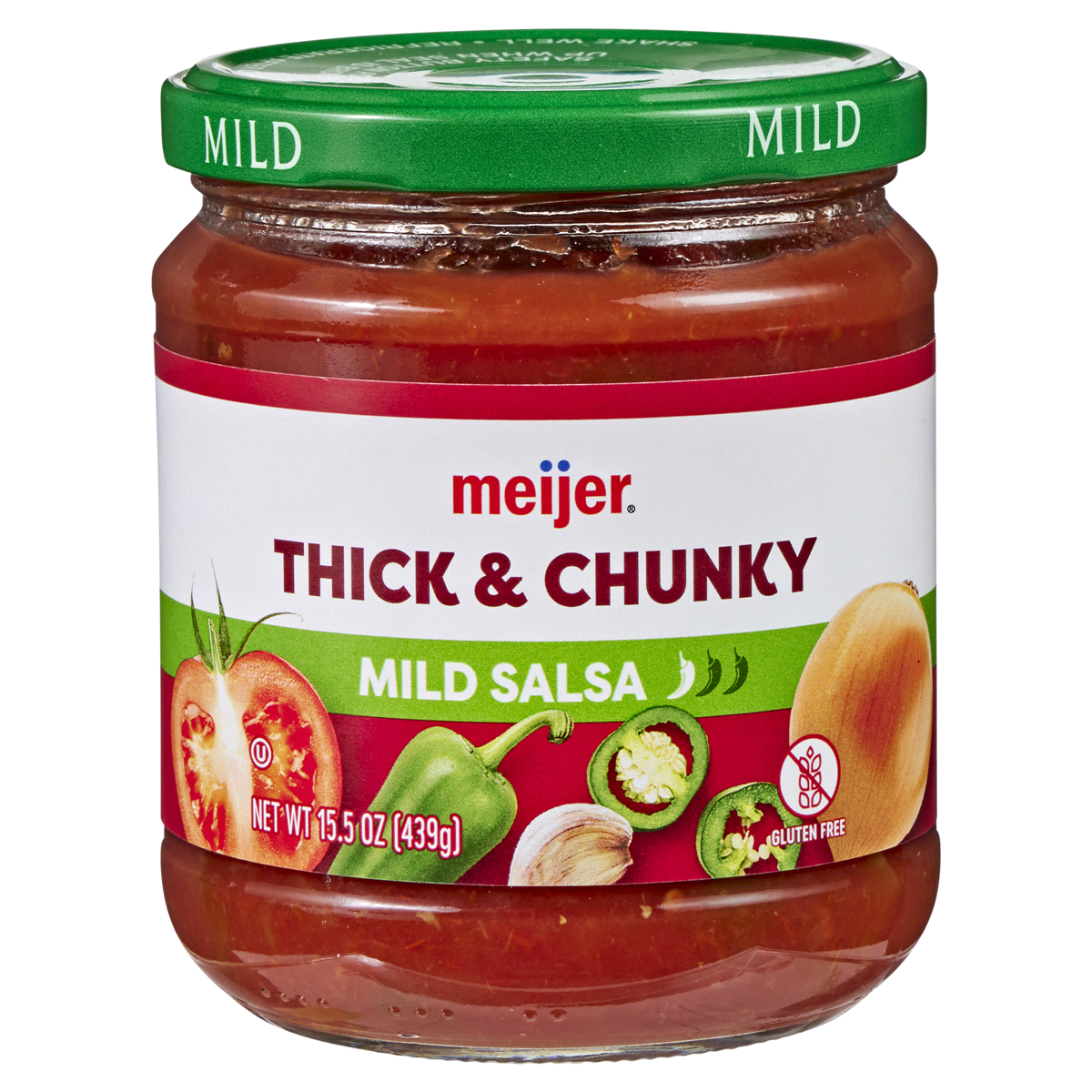 slide 1 of 29, Meijer Mild, Thick & Chunky Salsa, 15.5 oz