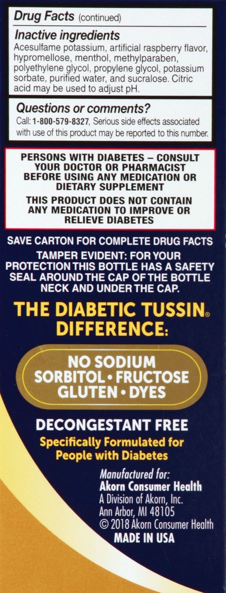 slide 9 of 10, Tussin Nighttime Cold and Flu Medicine - 4 Fl oz - Sugar Free Liquid Cough Syrup, Safe for Diabetics, Berry Flavored, 4 fl oz