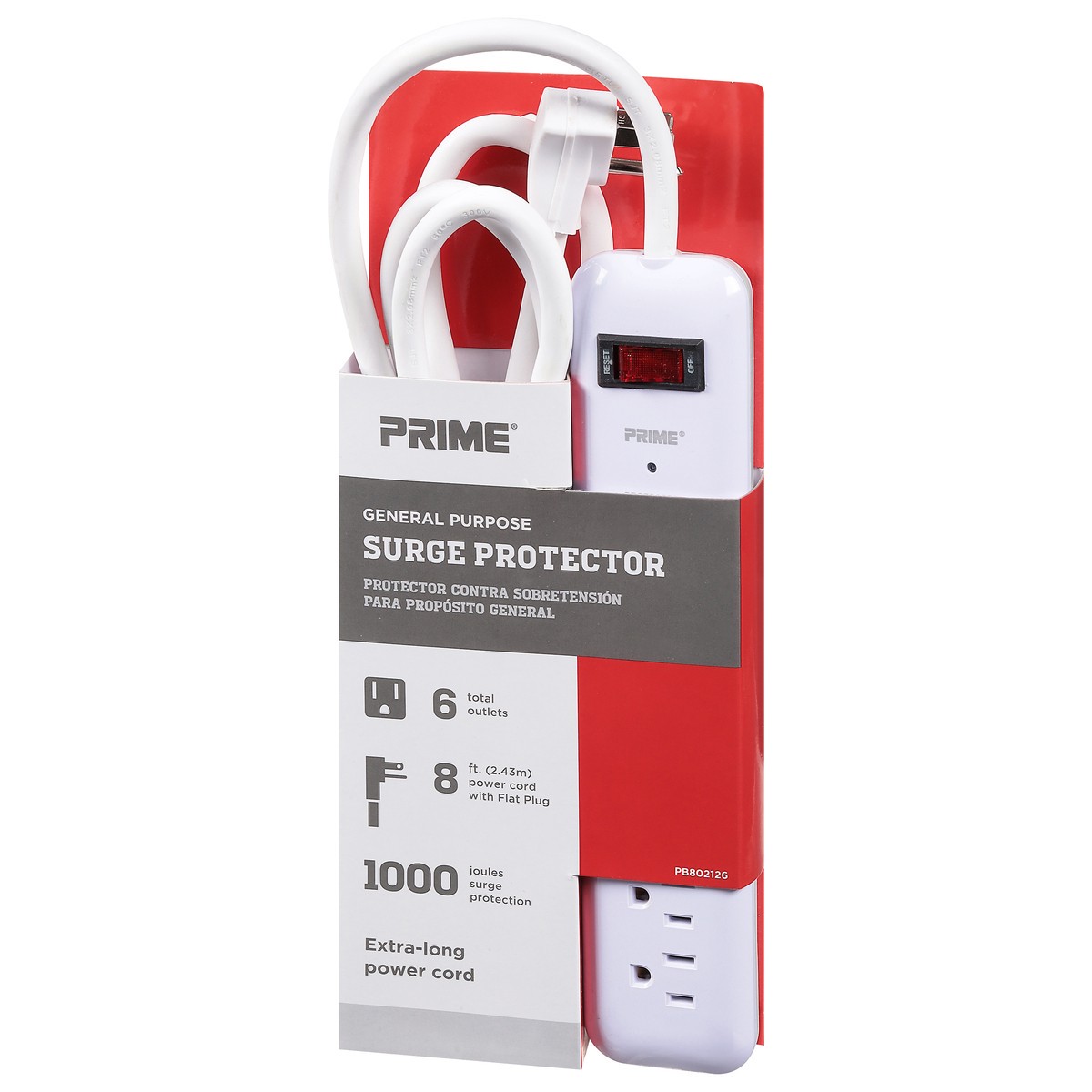 slide 7 of 9, Prime General Purpose Surge Protectors 1 ea, 1 ct