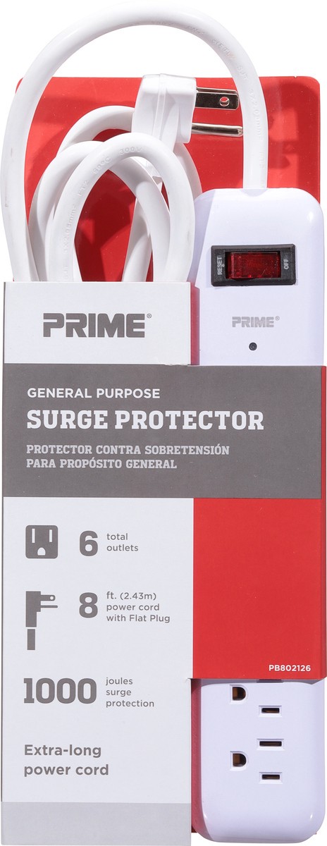 slide 6 of 9, Prime General Purpose Surge Protectors 1 ea, 1 ct