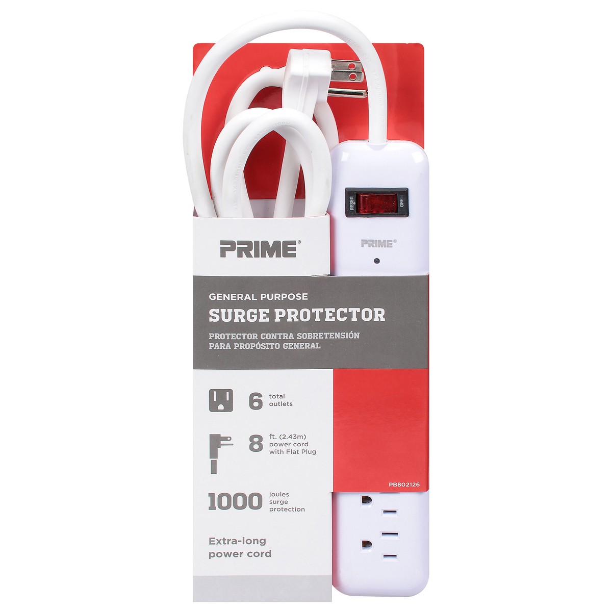 slide 1 of 9, Prime General Purpose Surge Protectors 1 ea, 1 ct