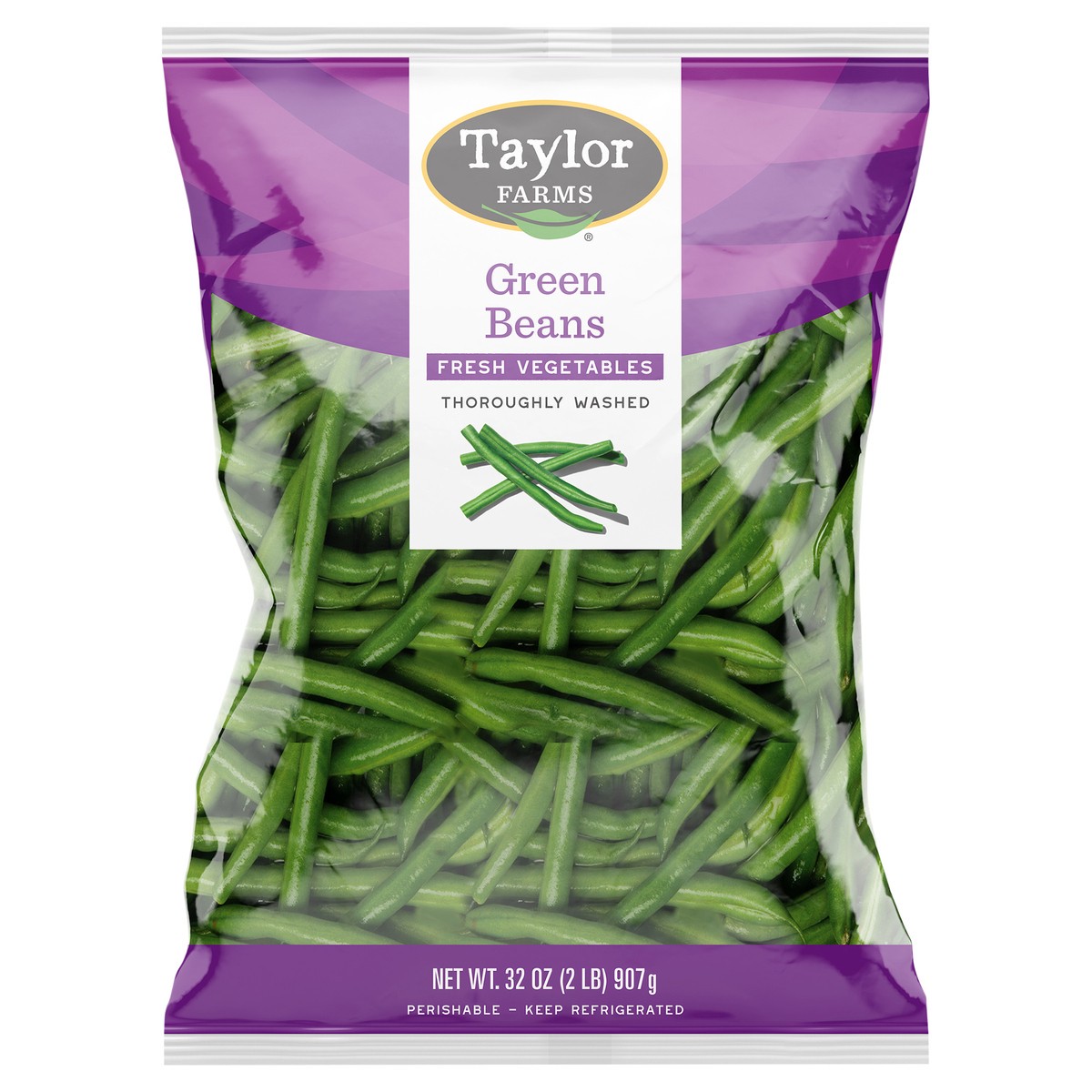 slide 1 of 6, Taylor Farms Green Beans, 32 oz