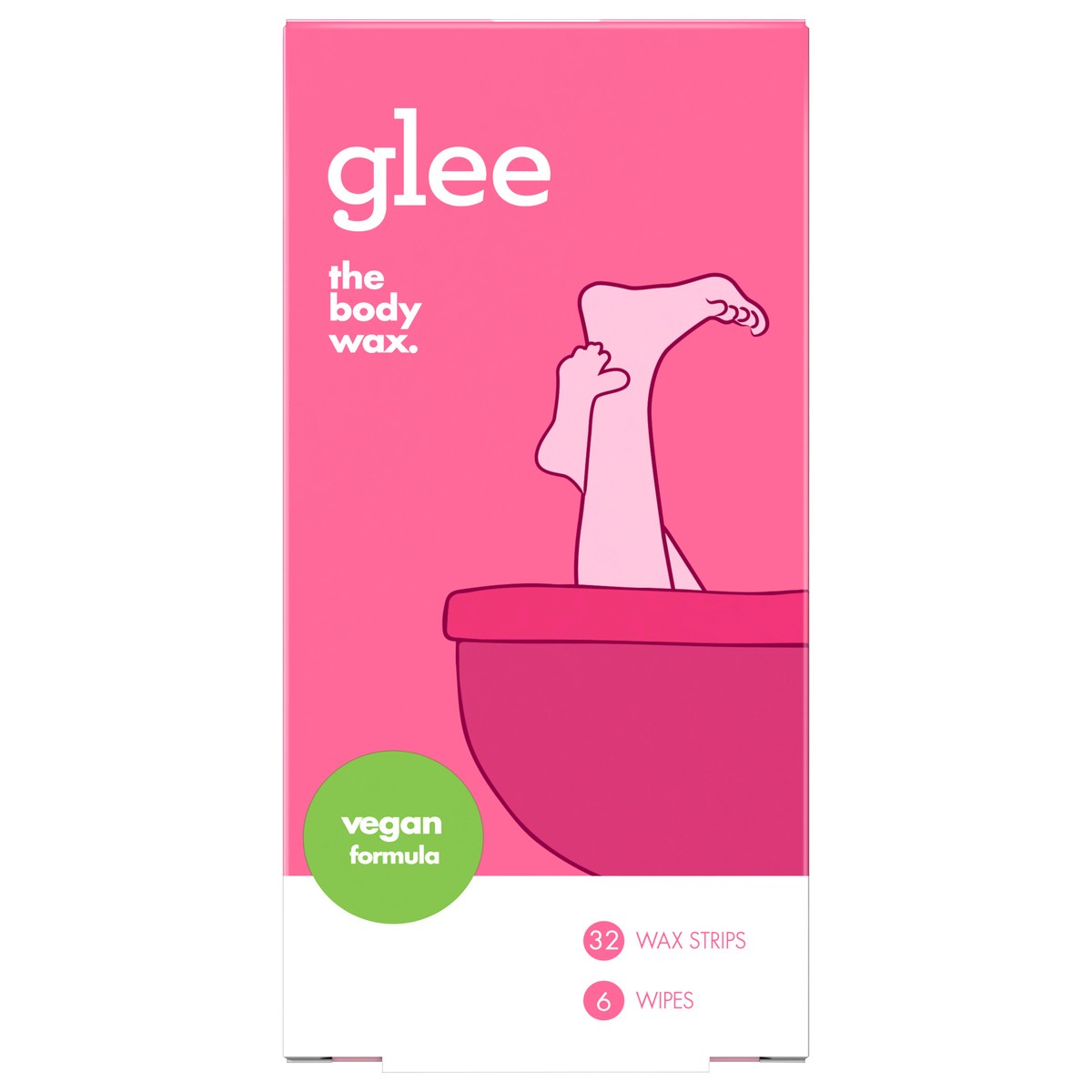 slide 1 of 2, Glee Body Wax Hair Removal Strips, 32 ct