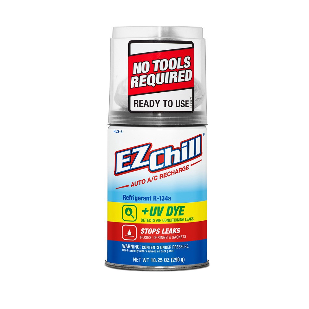 slide 1 of 1, EZCHILL EZ Chill Refrigerant R-134a With Leak Sealer & UV Dye (10.25 ounces), 10.25 fl oz