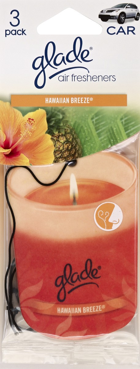 slide 2 of 2, Glade Hawaiian Breeze Car Air Fresheners, 3 ct