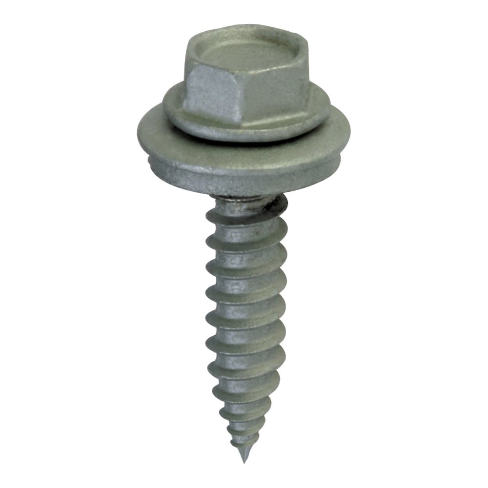 slide 2 of 6, Teks #9 x 1-in Gray Zinc-plated Sharp Roofing Screws 120 -Count, 1 ct