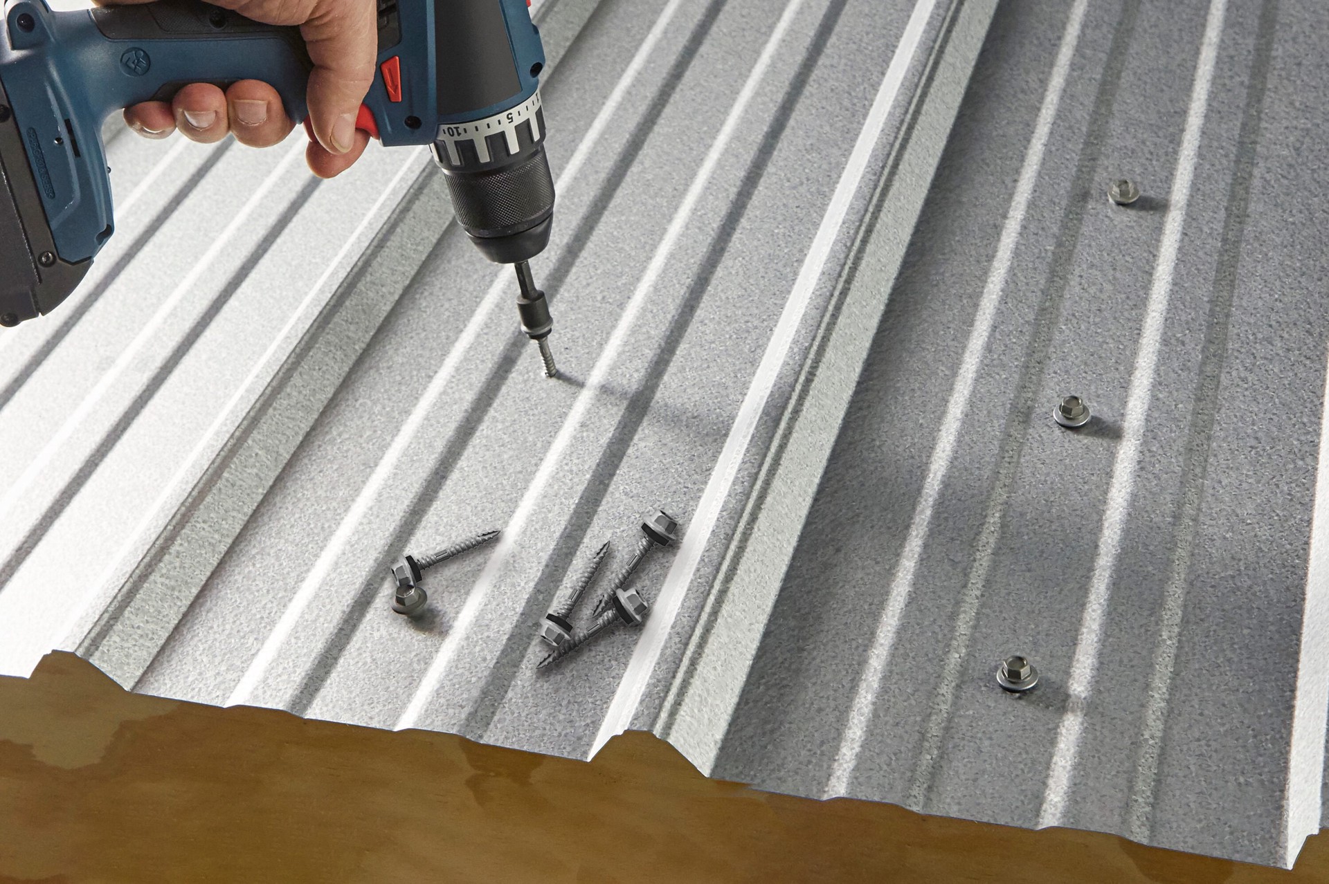 slide 6 of 6, Teks #9 x 1-in Gray Zinc-plated Sharp Roofing Screws 120 -Count, 1 ct