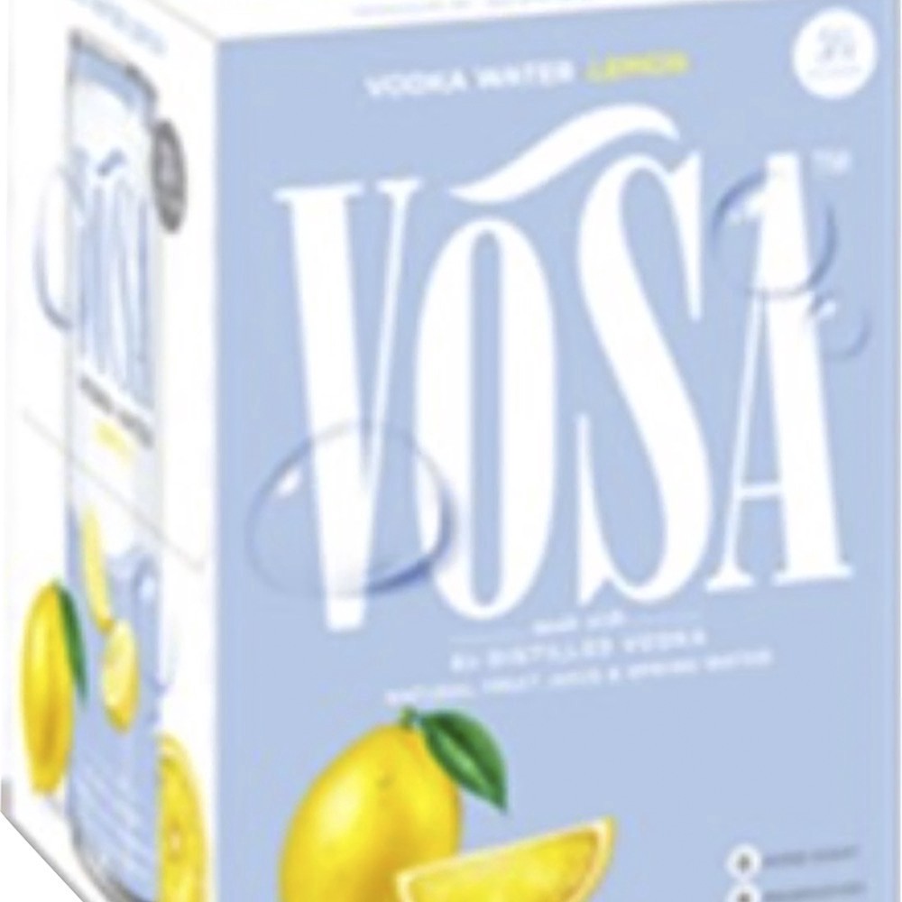 slide 1 of 1, Vosa Rtd Cocktails Vodka Water Lemon 4Pkc, 4 ct; 12 oz