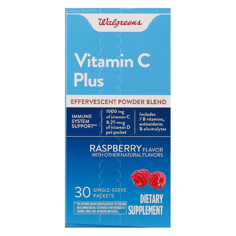 slide 1 of 1, Walgreens Vitamin C Plus Effervescent Powder Blend, 30 ct