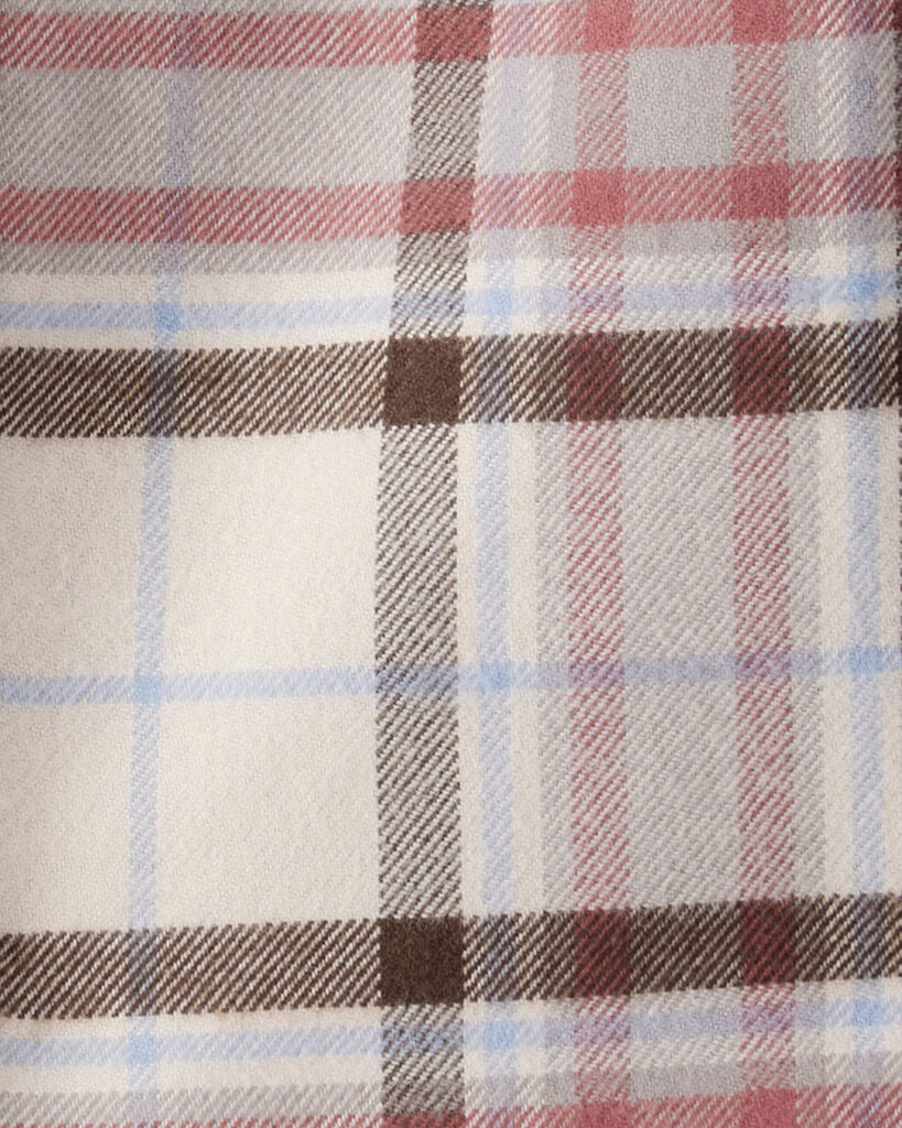 slide 3 of 3, Littleplanet Baby Boy Organic Cotton Button-Front Flannel Plaid NB, 1 ct