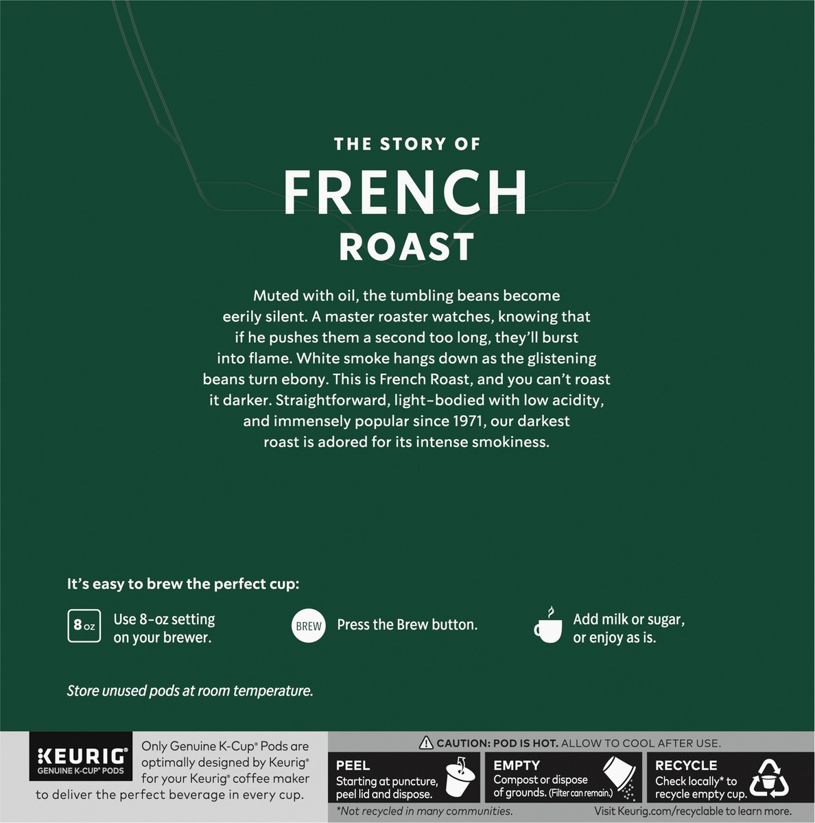 slide 5 of 9, Starbucks French Roast K-Cup Pods, 32 ct