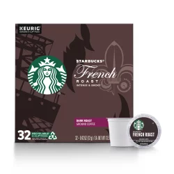 Starbucks Dark Roast K-Cup Coffee Pods, French Roast for Keurig Brewers