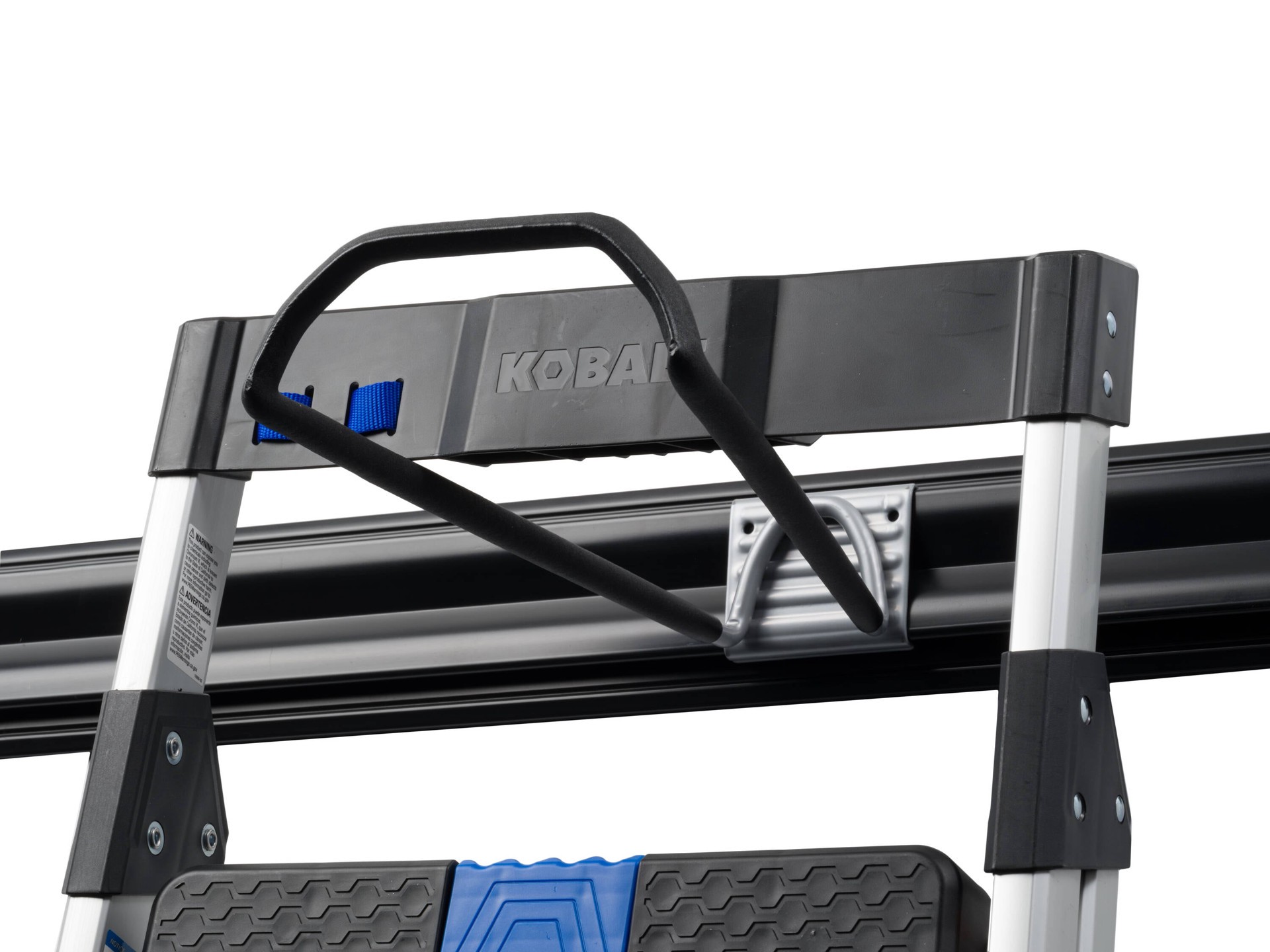 slide 3 of 6, Kobalt K-Rail Ladder Hook Black/Gray Steel Multipurpose Hook, 1 ct