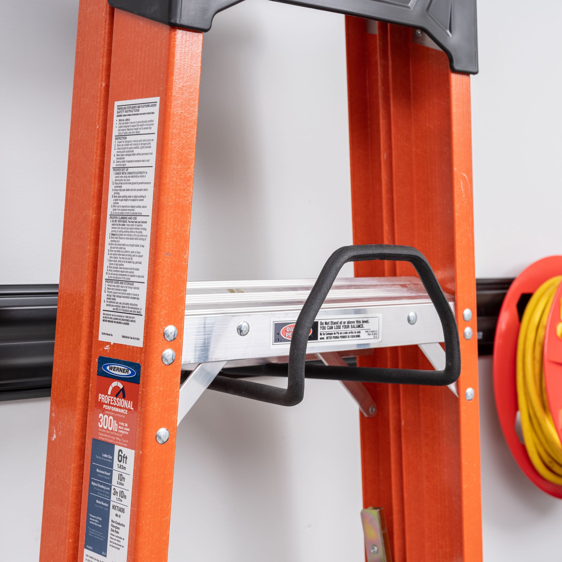 slide 4 of 6, Kobalt K-Rail Ladder Hook Black/Gray Steel Multipurpose Hook, 1 ct