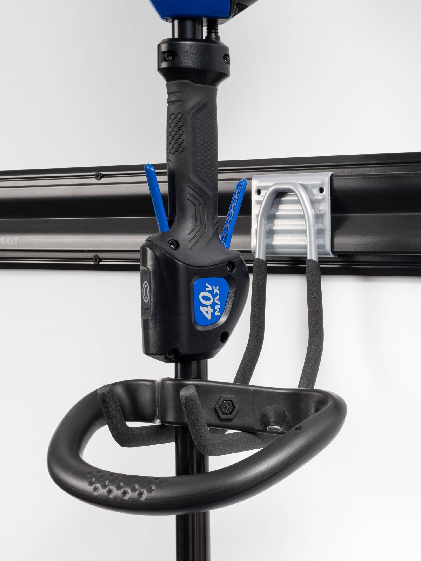 slide 3 of 6, Kobalt K-Rail Heavy Duty Black/Gray Steel Multipurpose Large hook, 1 ct