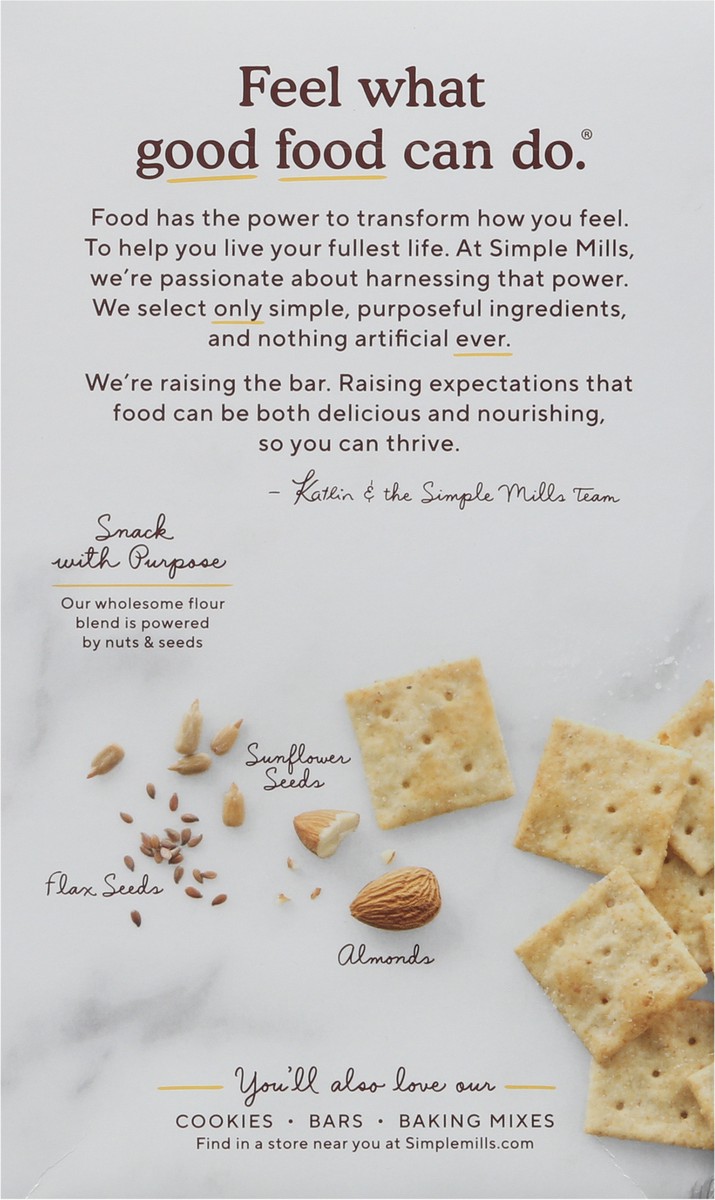 slide 4 of 9, Simple Mills Almond Flour Fine Ground Sea Salt Crackers Family Size 7 oz, 7 oz