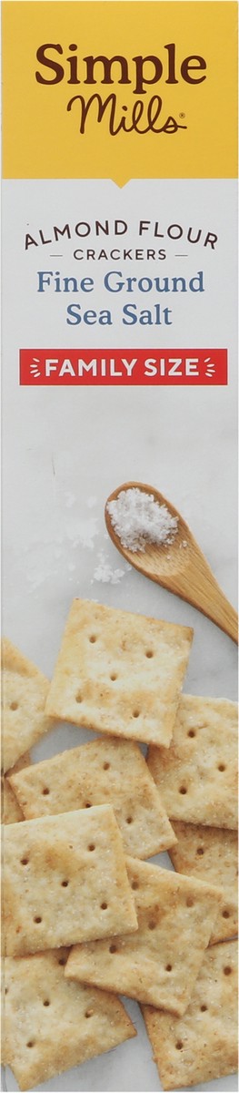 slide 3 of 9, Simple Mills Almond Flour Fine Ground Sea Salt Crackers Family Size 7 oz, 7 oz
