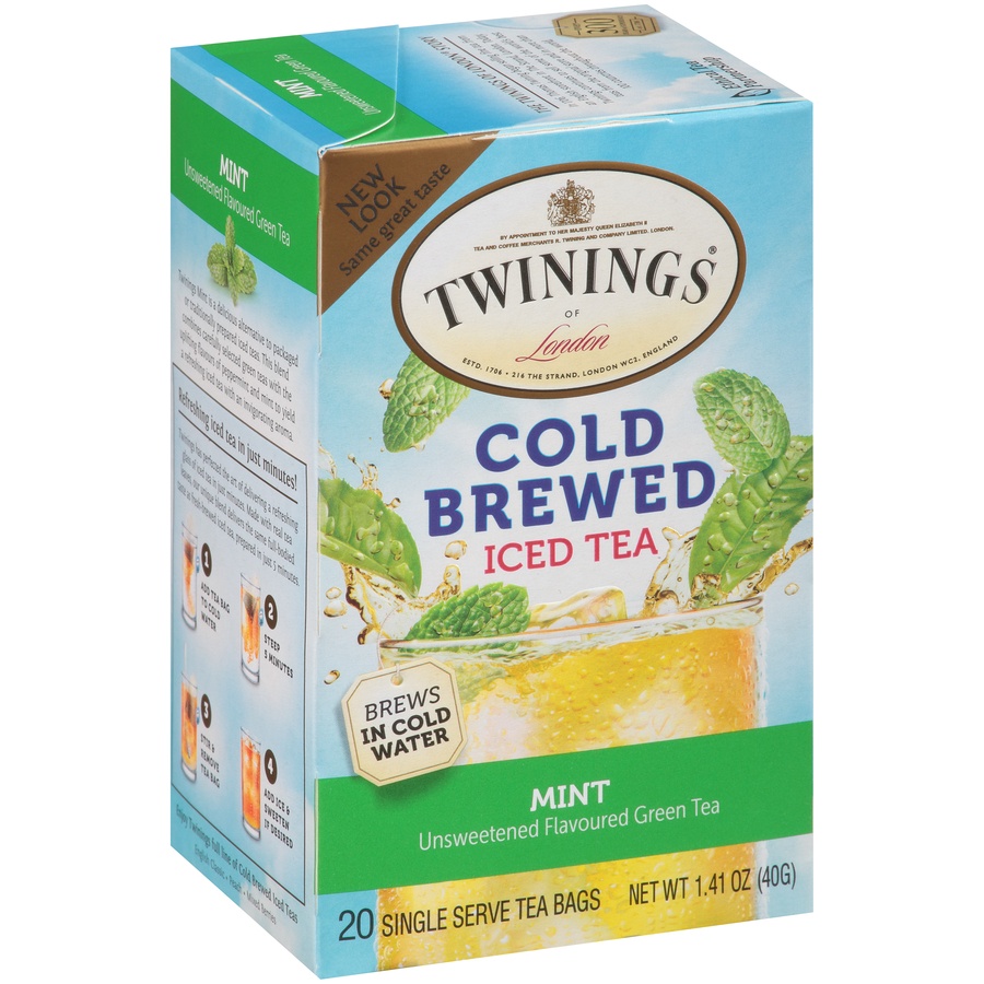 slide 2 of 7, Twinings Cold Brew Mint & Green Tea, 20 ct