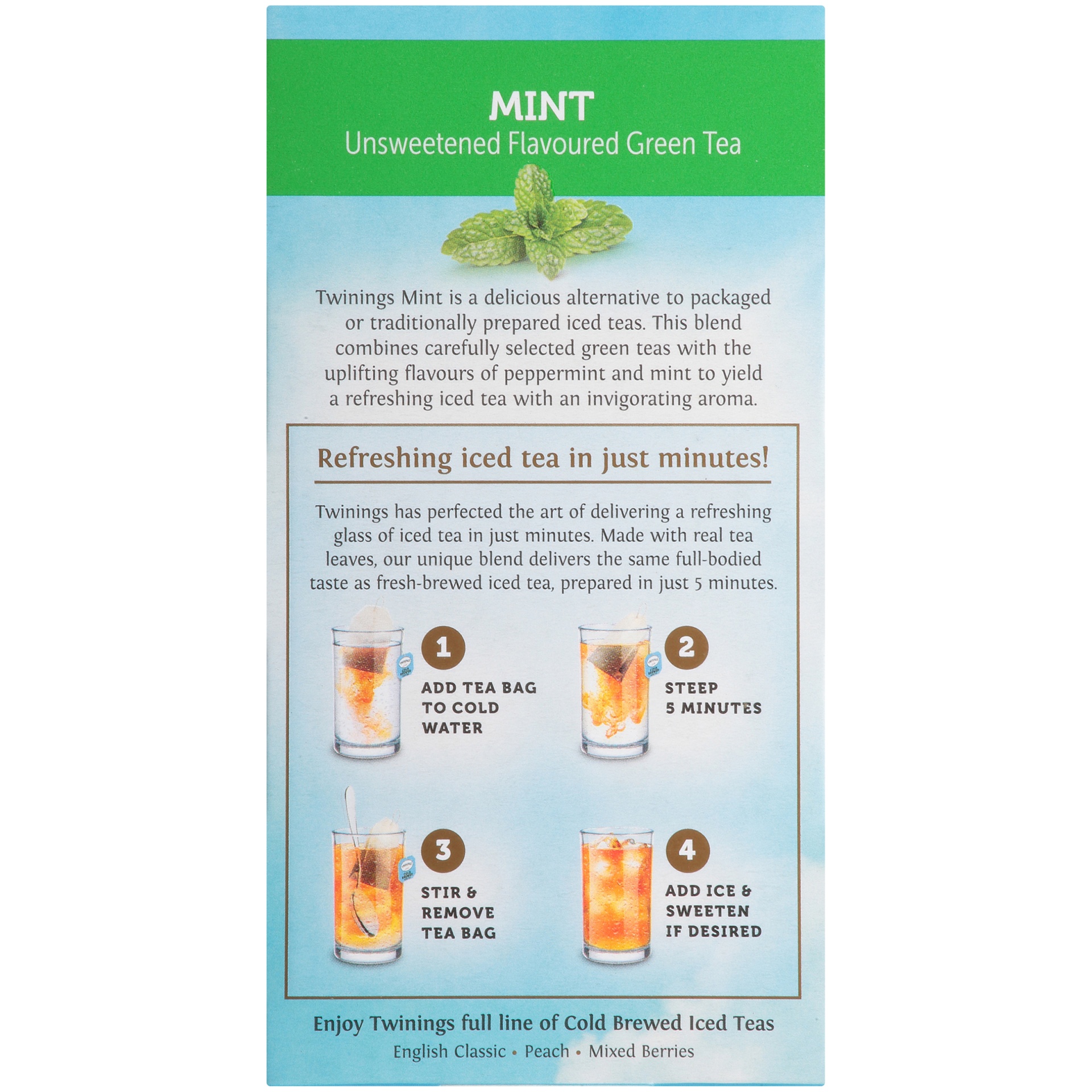 slide 4 of 7, Twinings Cold Brew Mint & Green Tea, 20 ct