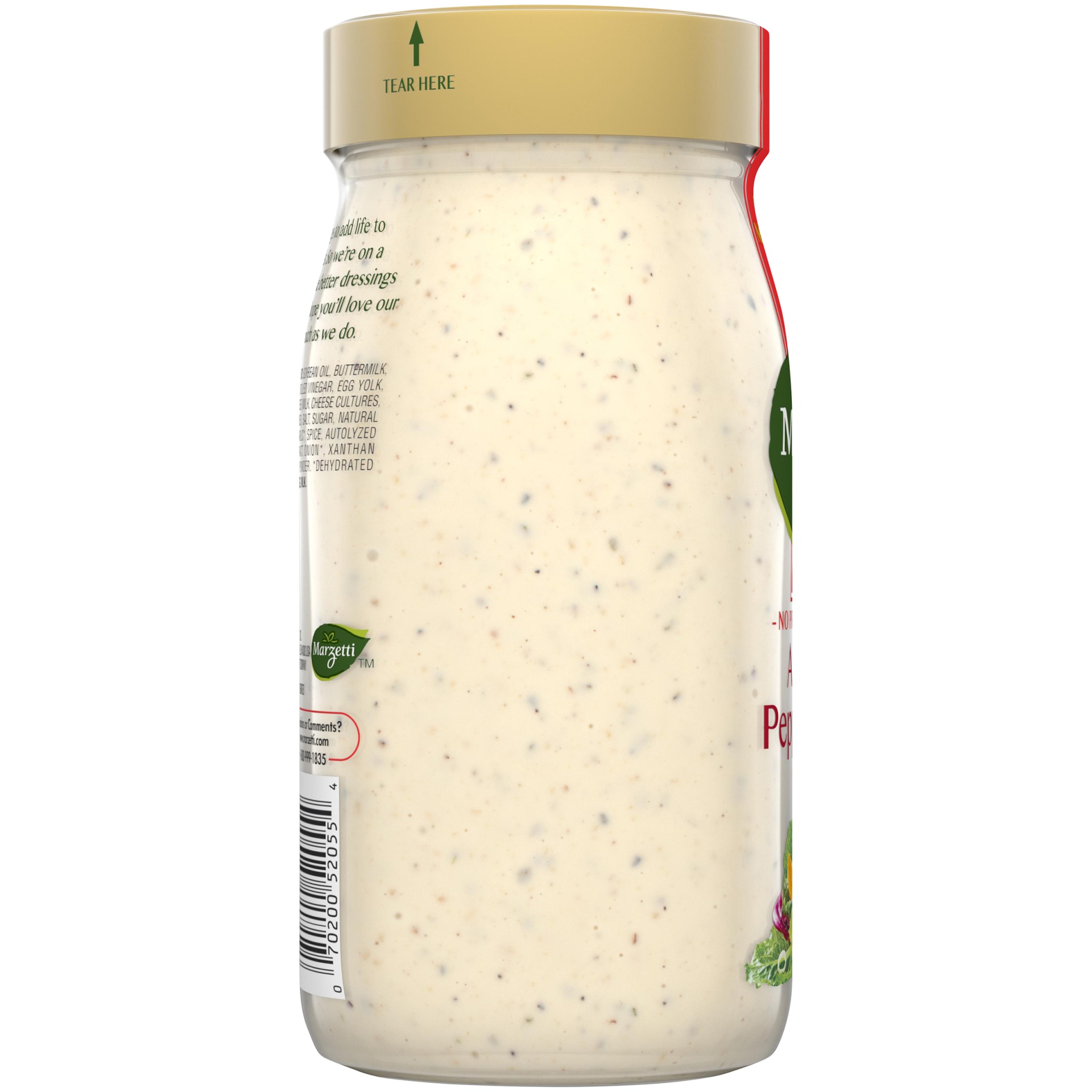 slide 5 of 6, Marzetti Asiago Peppercorn Dressing, 15 fl oz