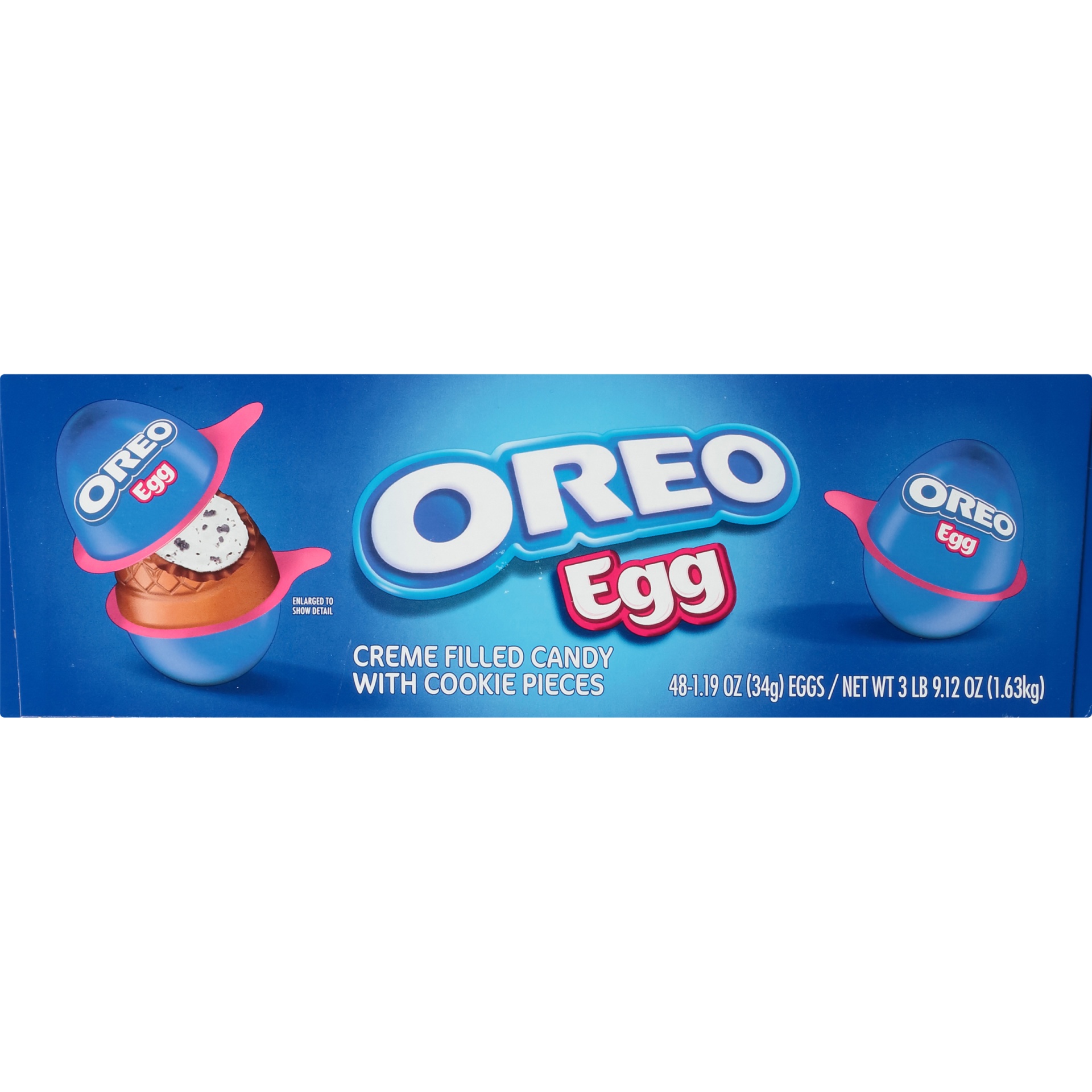 slide 3 of 8, Oreo Egg Creme Filled Candy with Cookie Pieces 48-1.19 oz. Packs, 57.12 oz